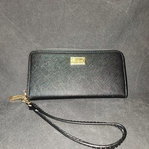 Eurlove Black Leather Wristlet